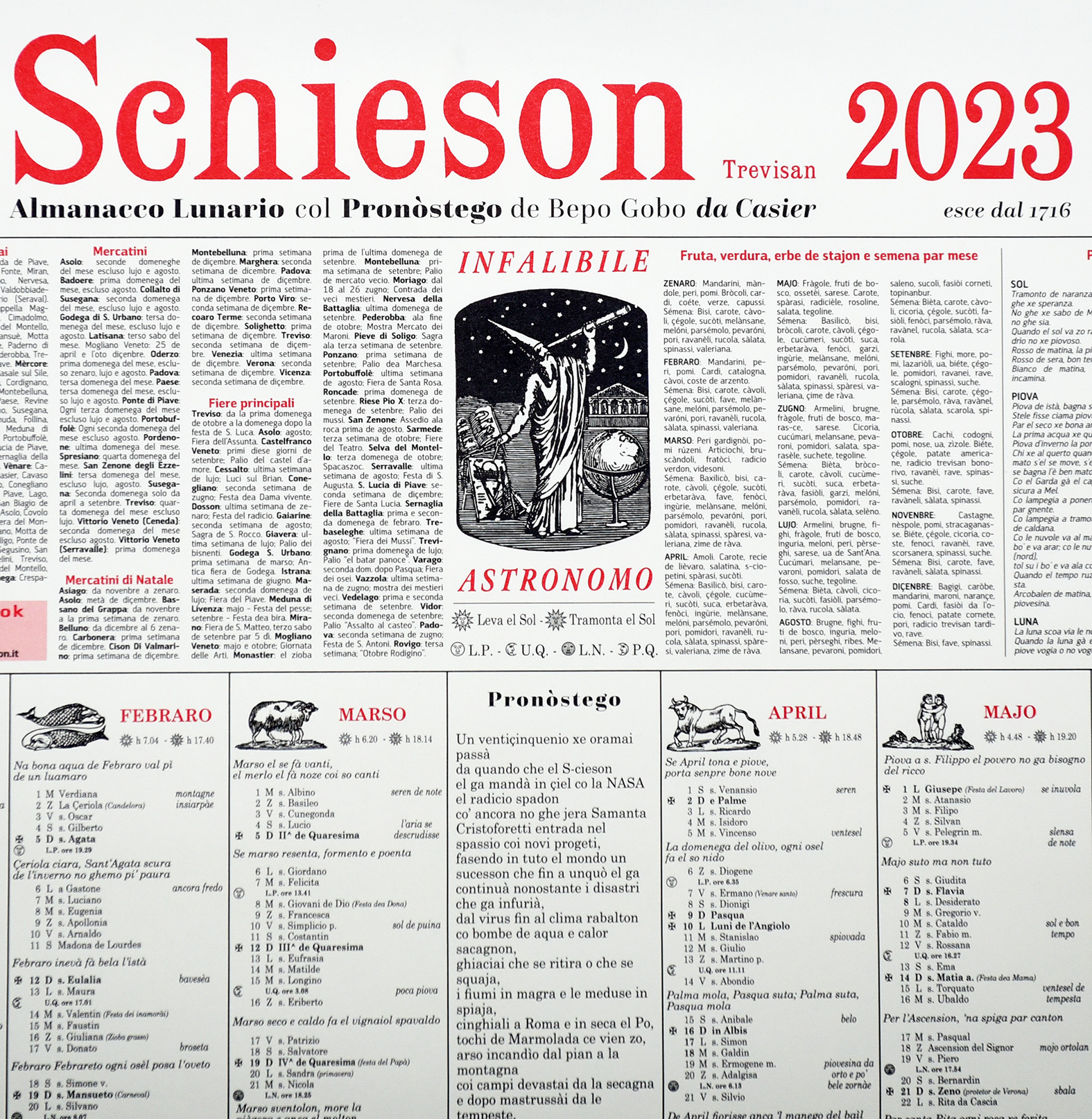 Lo “Schieson Trevisan”: 300 anni di pronosteghi azzeccati